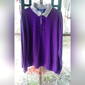Vintage Men's Champion Purple Rugby sz Large